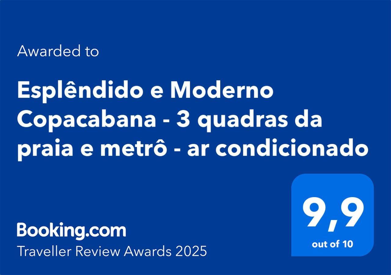 Esplendido E Moderno Copacabana - 3 Quadras Da Praia E Metro - Ar Condicionado Rio de Janeiro Esterno foto